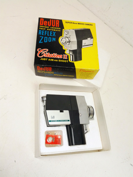 camara cine super8 dejur metal plastico caja carton 8x24x23 17x18x5 1u